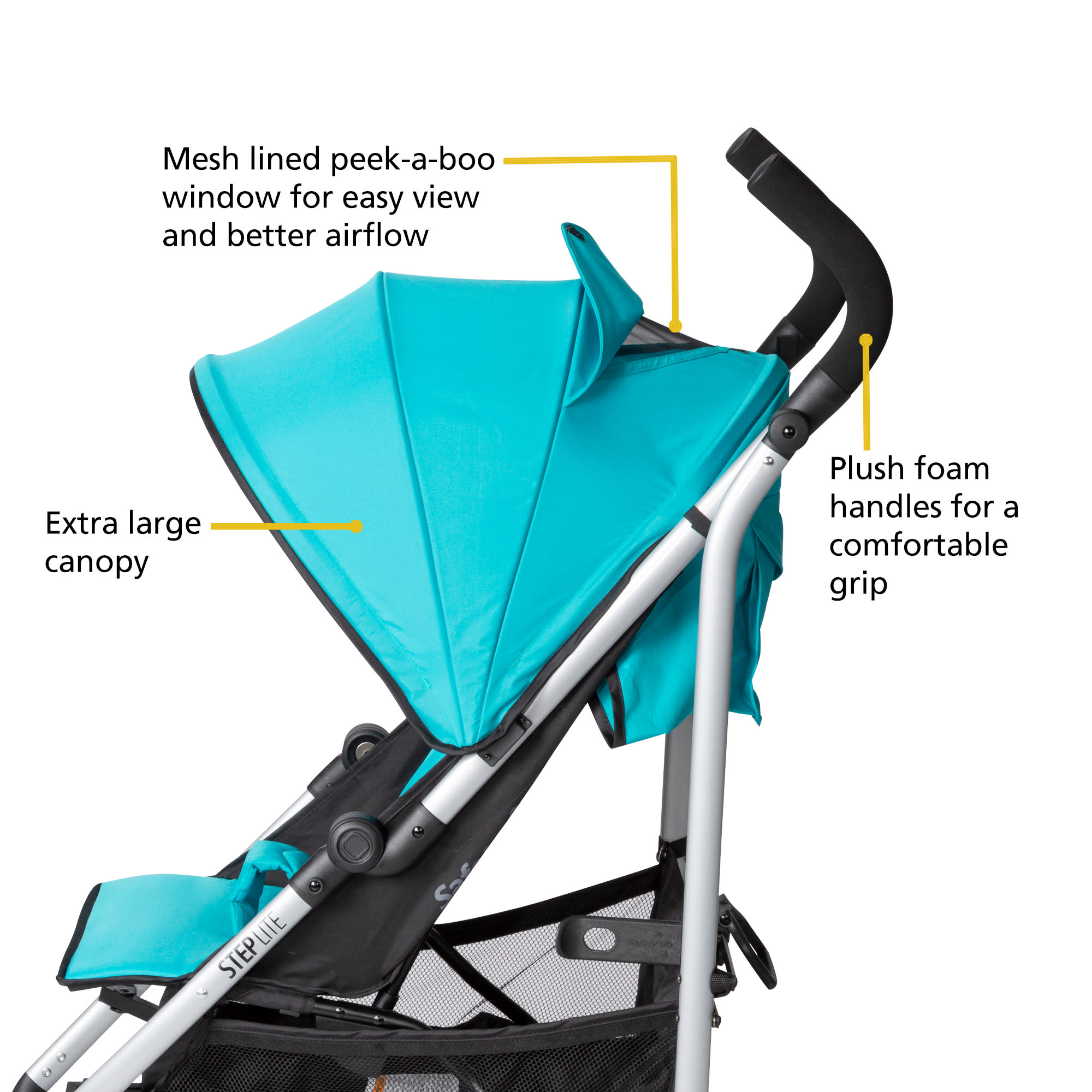 Safety 1ˢᵗ Step Lite Compact Stroller, Fountain