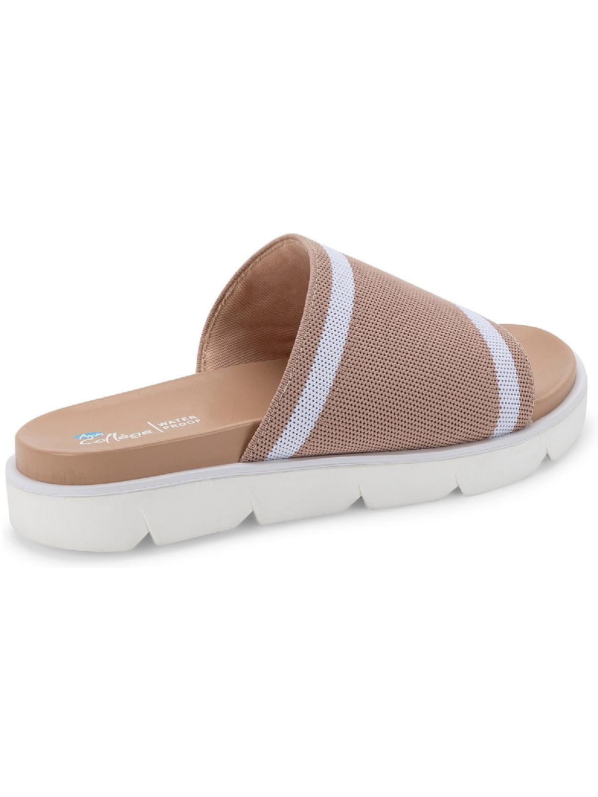 Aqua College Womens Katlina Slide On Open Toe Pool Slides