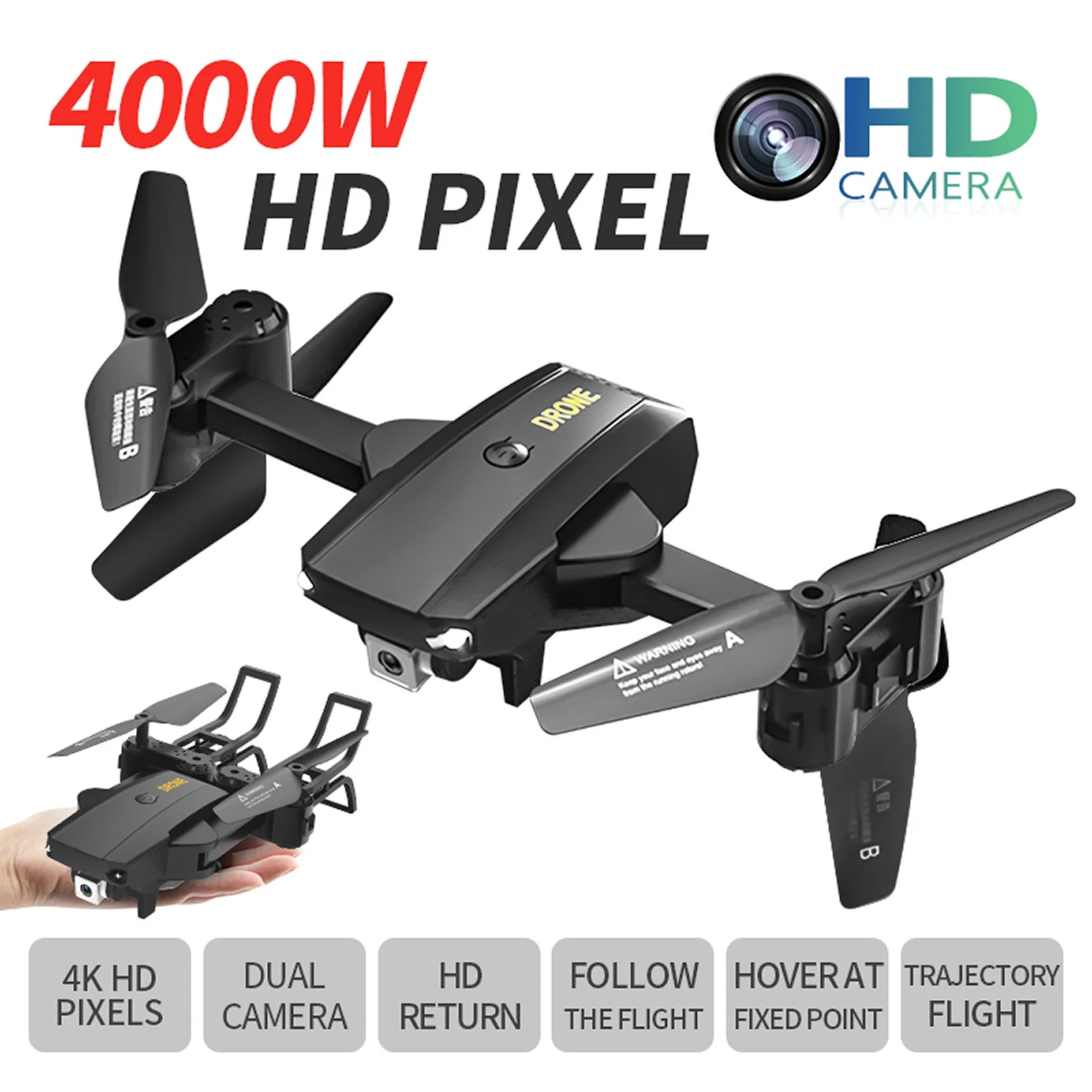 Drone A9 UAV 2000,000 wifi Double Camera HD Wide-angle Camera WiFi UAV Dual Camera