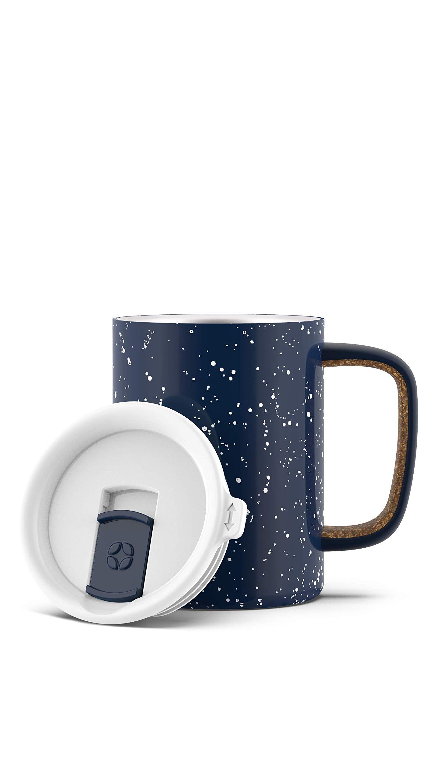 Ello Campy Vacuum Insulated Stainless Steel Water Bottle with Slider Lid, 16 Ounce Avalon Sea