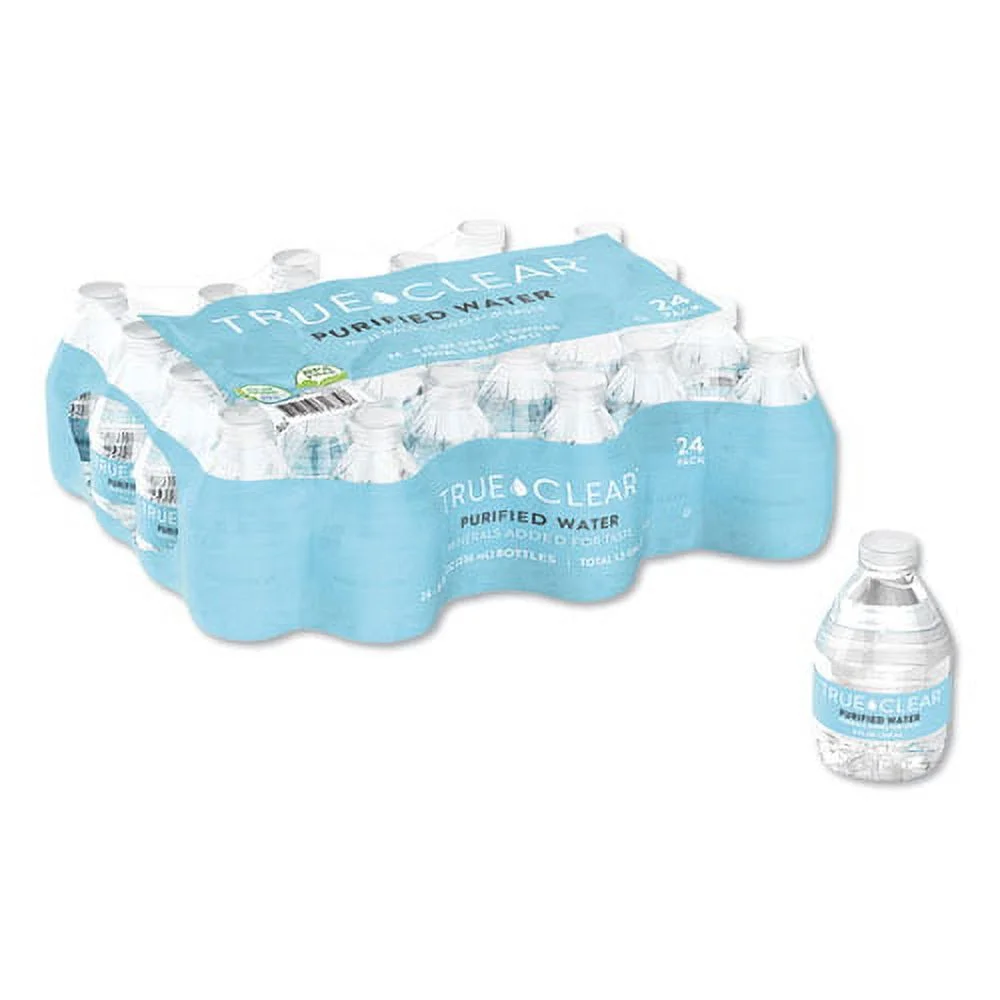 Purified Bottled Water, 8 Oz Bottle, 24 Bottles/carton | Bundle of 5 Cartons
