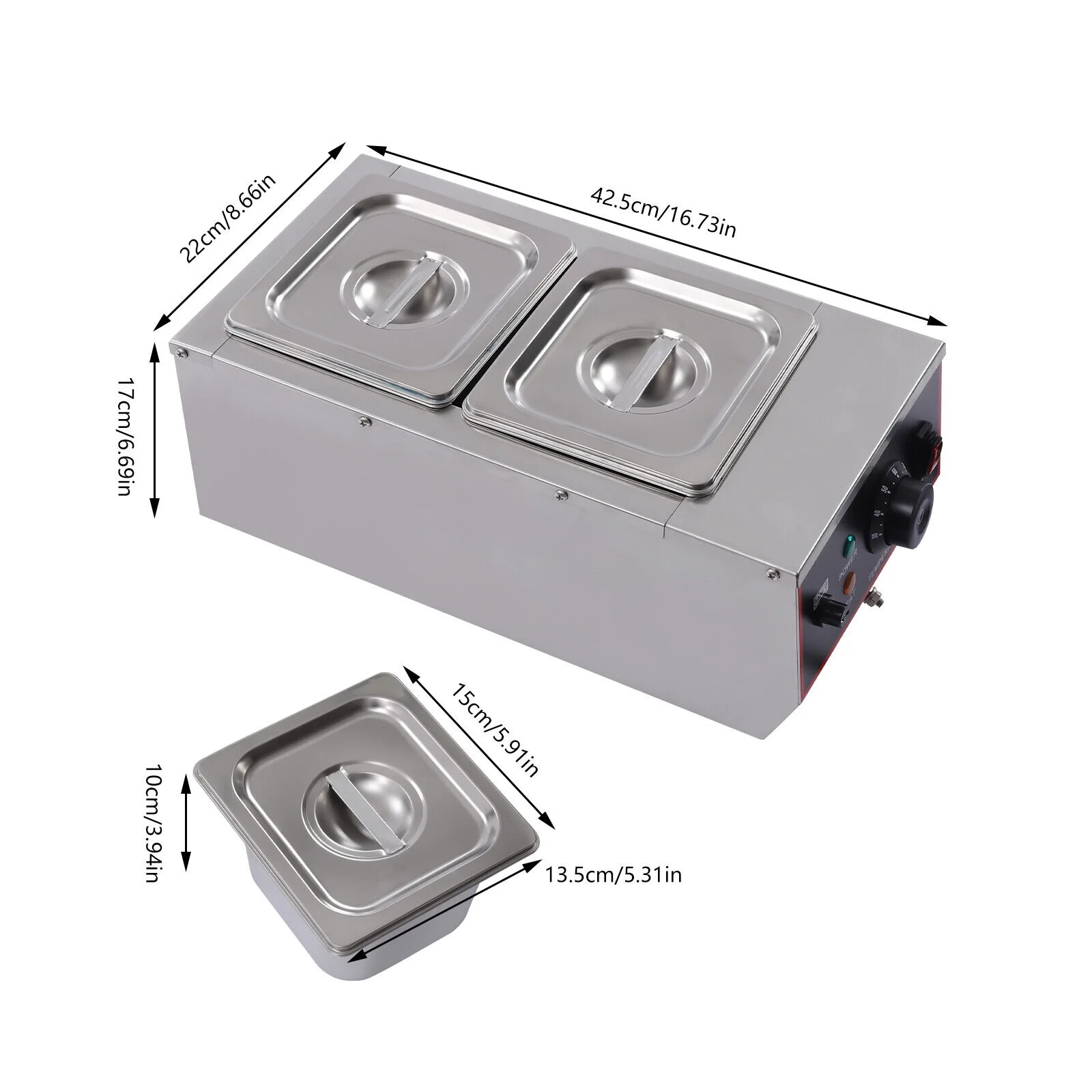 6L Chocolate Tempering Machine Electric Melting Pots Stainless Steel Food Warmer