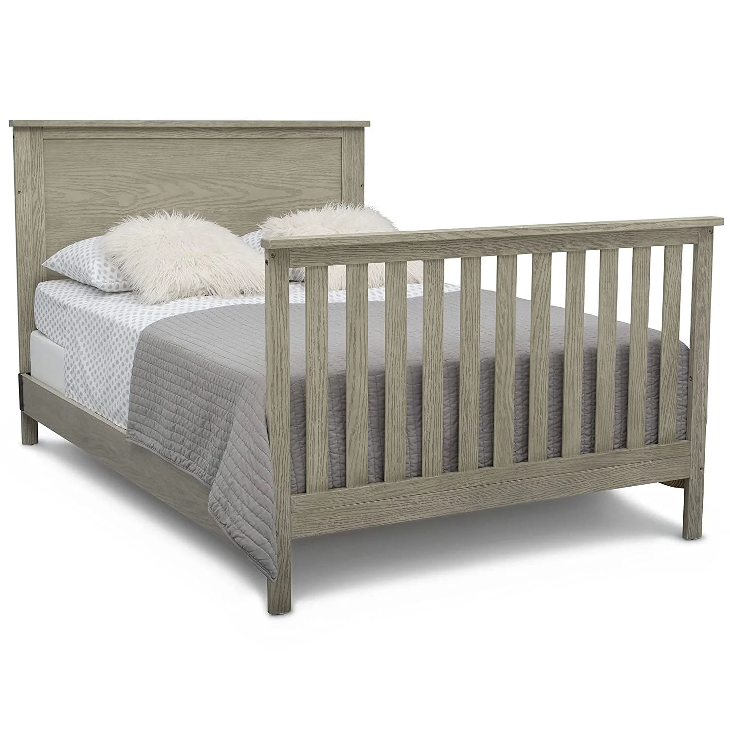 Delta Children Middleton 4-in-1 Convertible Baby Crib, Greenguard Gold Certified, Textured Limestone