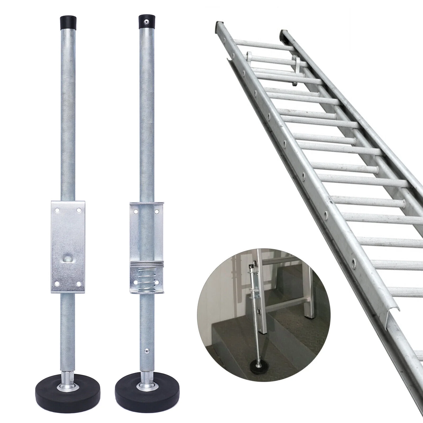 FETCOI Ladder Leveler Pair for Extension Ladders Stabilizer Leg Leveling Tool 330 LBS