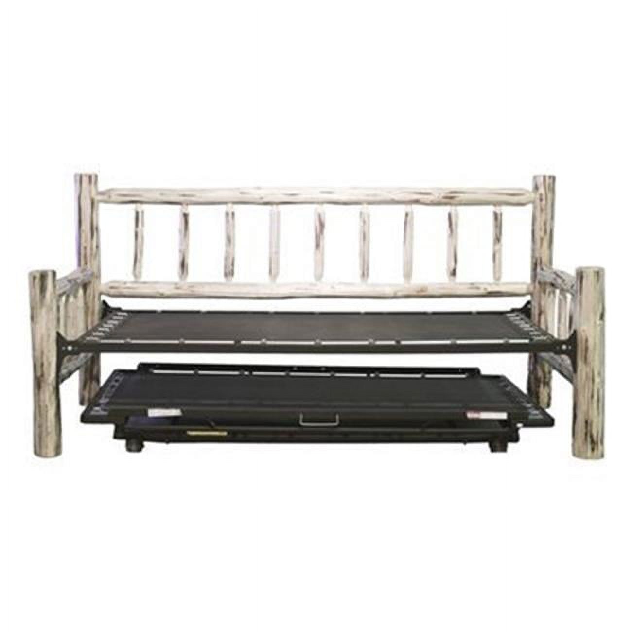 Trundle Bed  Day Bed with T. mech - Clear Lacquer