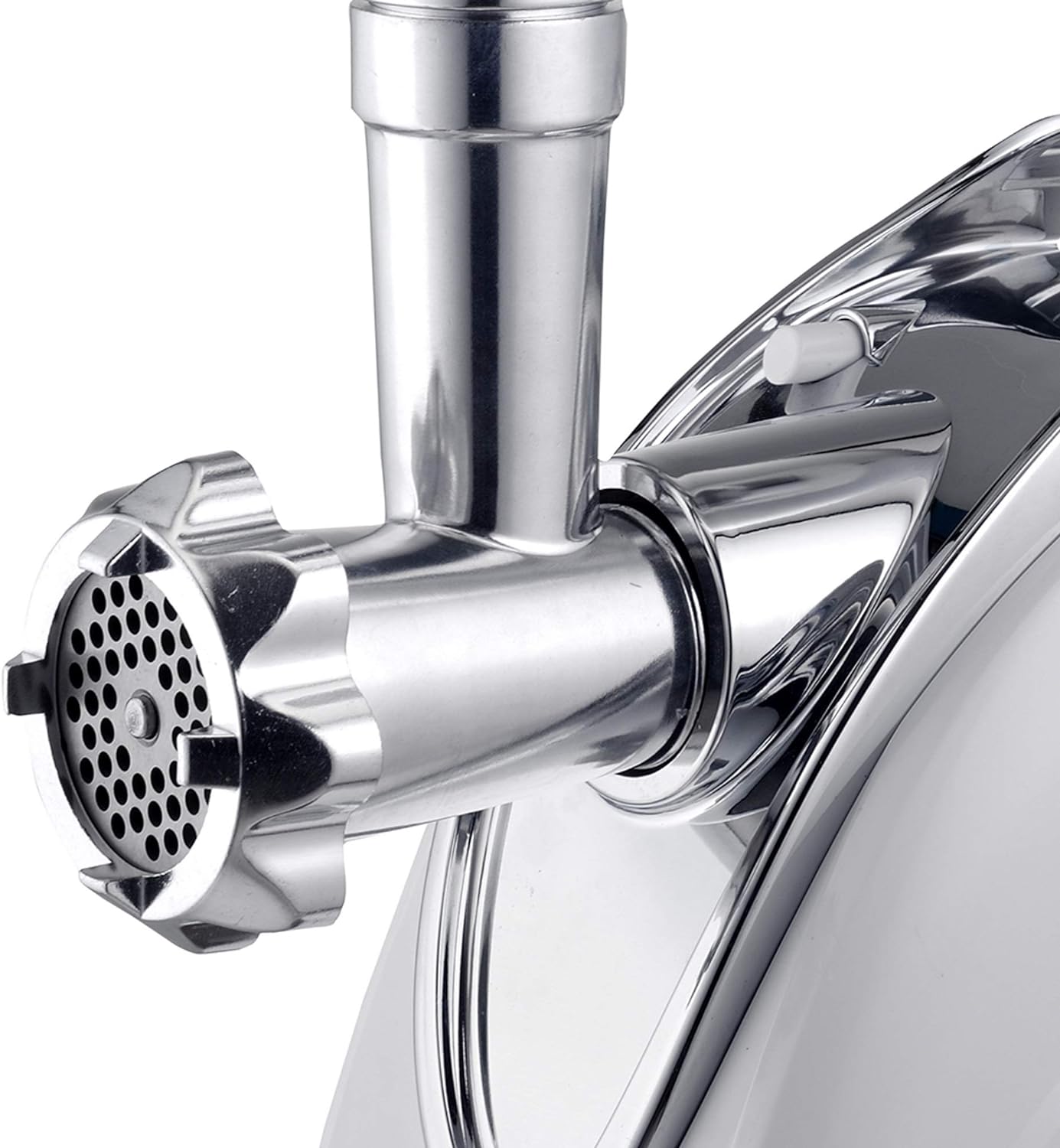 Electric Meat Grinder, Sausage Stuffer, White