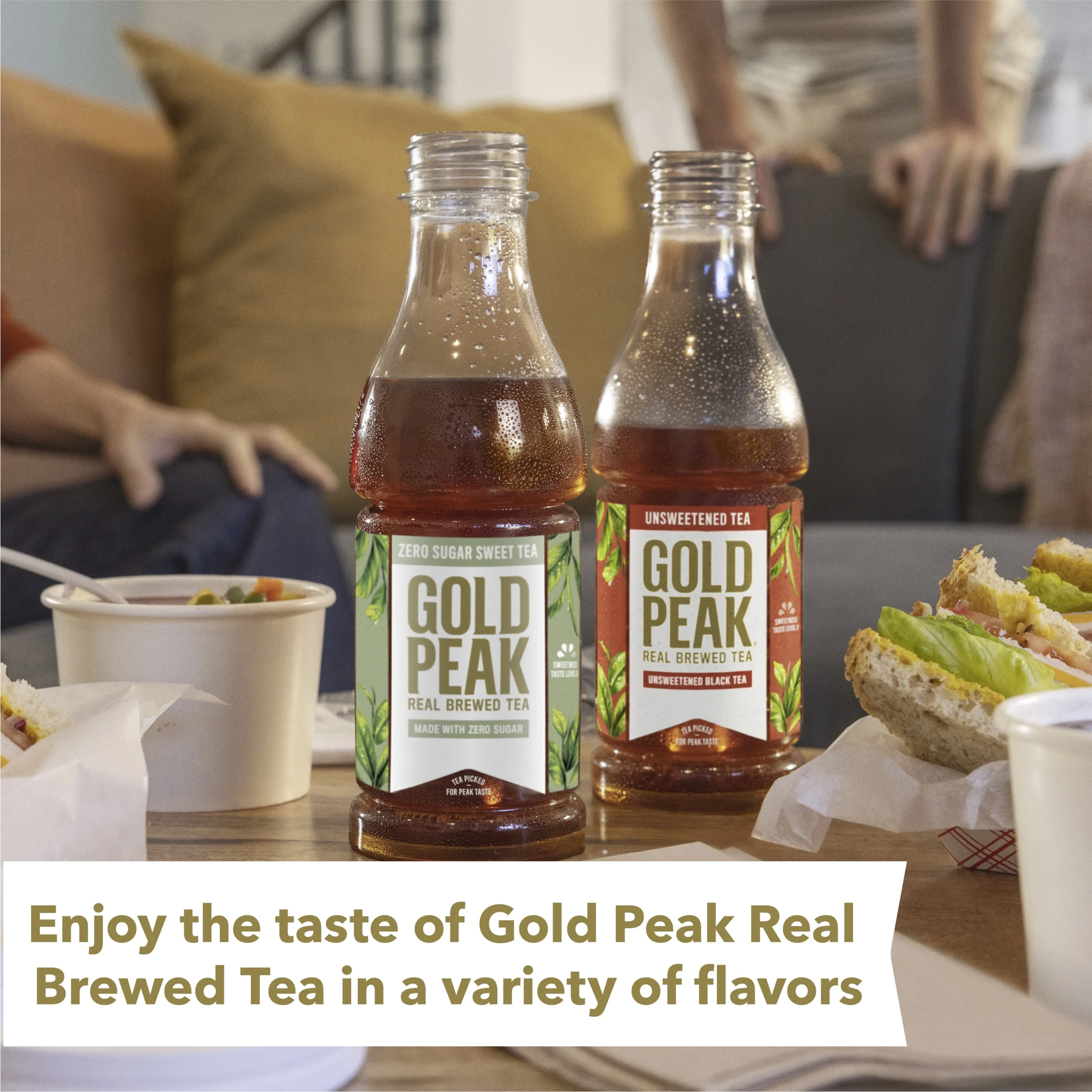 Gold Peak Zero Sugar Sweet Tea Bottles, 16.9 fl oz, 18 Pack