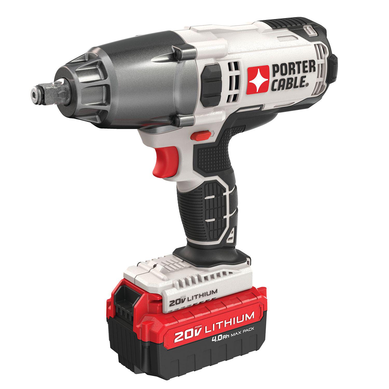 PORTER-CABLE PCC740LA 1/2 in. Drive 260 ft./lb. 20V Lithium-Ion Brushless / Cordless Impact Wrench
