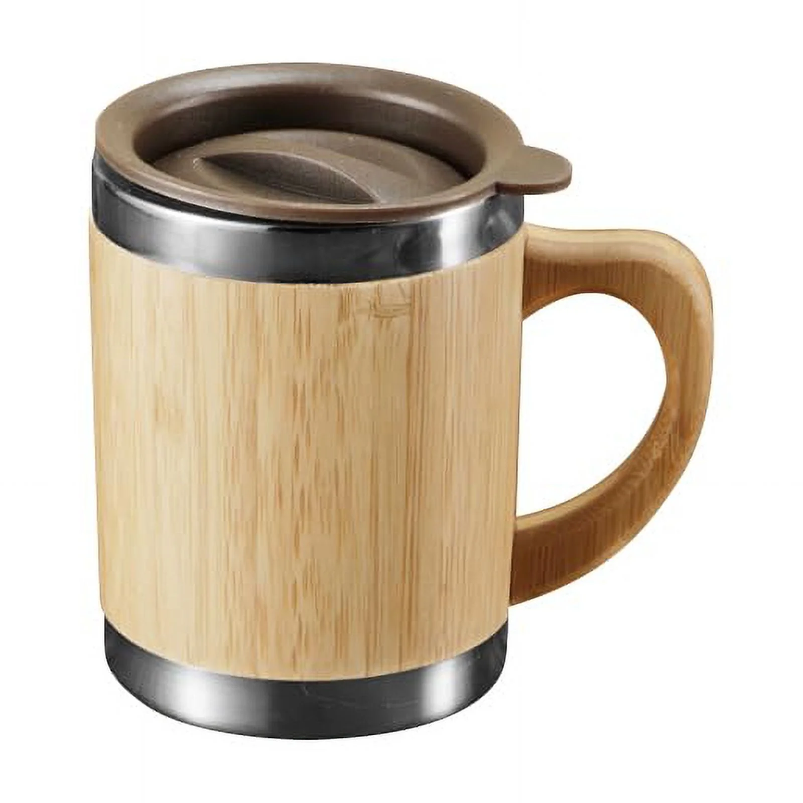 BAMBOO CRAFT THERMOS Cup Double Wall Vacuum Coffee Tumbler Tea Mug Handle Insulated Stainless Steel Water Beverage Bottle Dispenser Slate Matte Para Caf&eacute; Collection