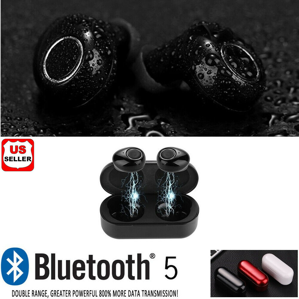 Mini Bluetooth TWS Earbuds Best Noise Cancelling Wireless Headphones Sports Gym