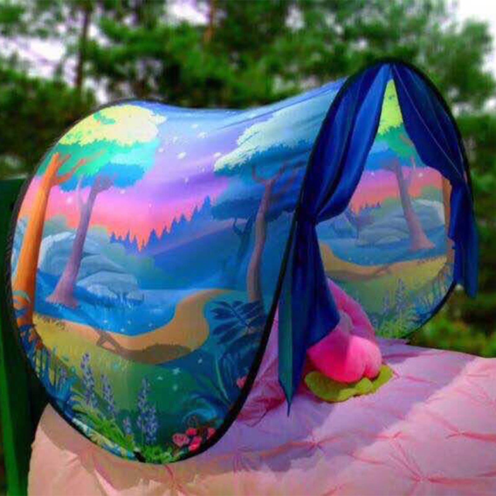 Children Sleeping Tent-Collapsible Starry Sky Tent Children'S Night Sleep Tent Christmas Gift