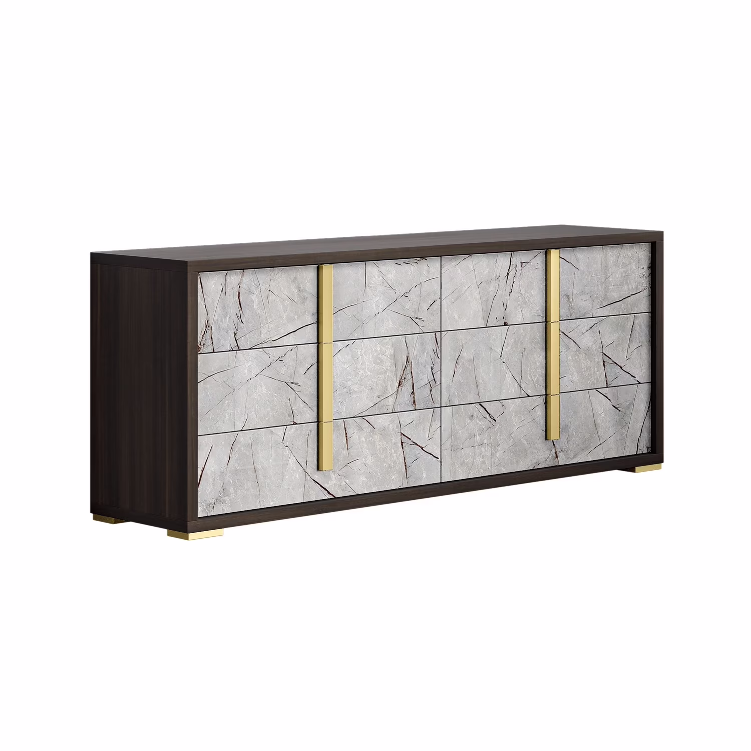 J&M Furniture Travertine Dresser