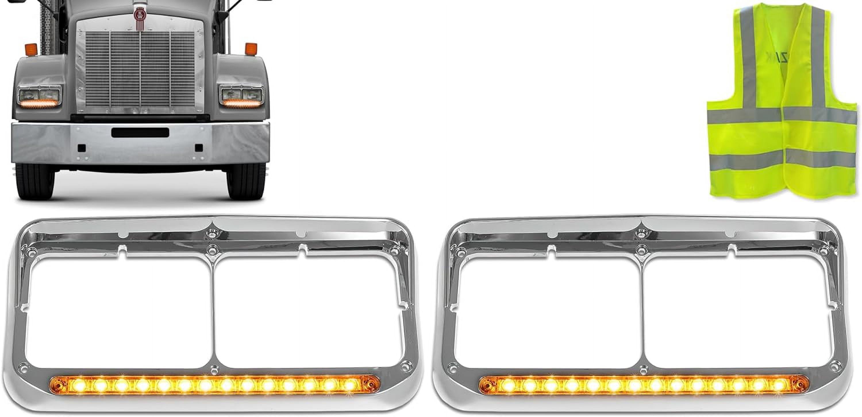 KOZAK C500 Headlights Bezels Chrome with 12
