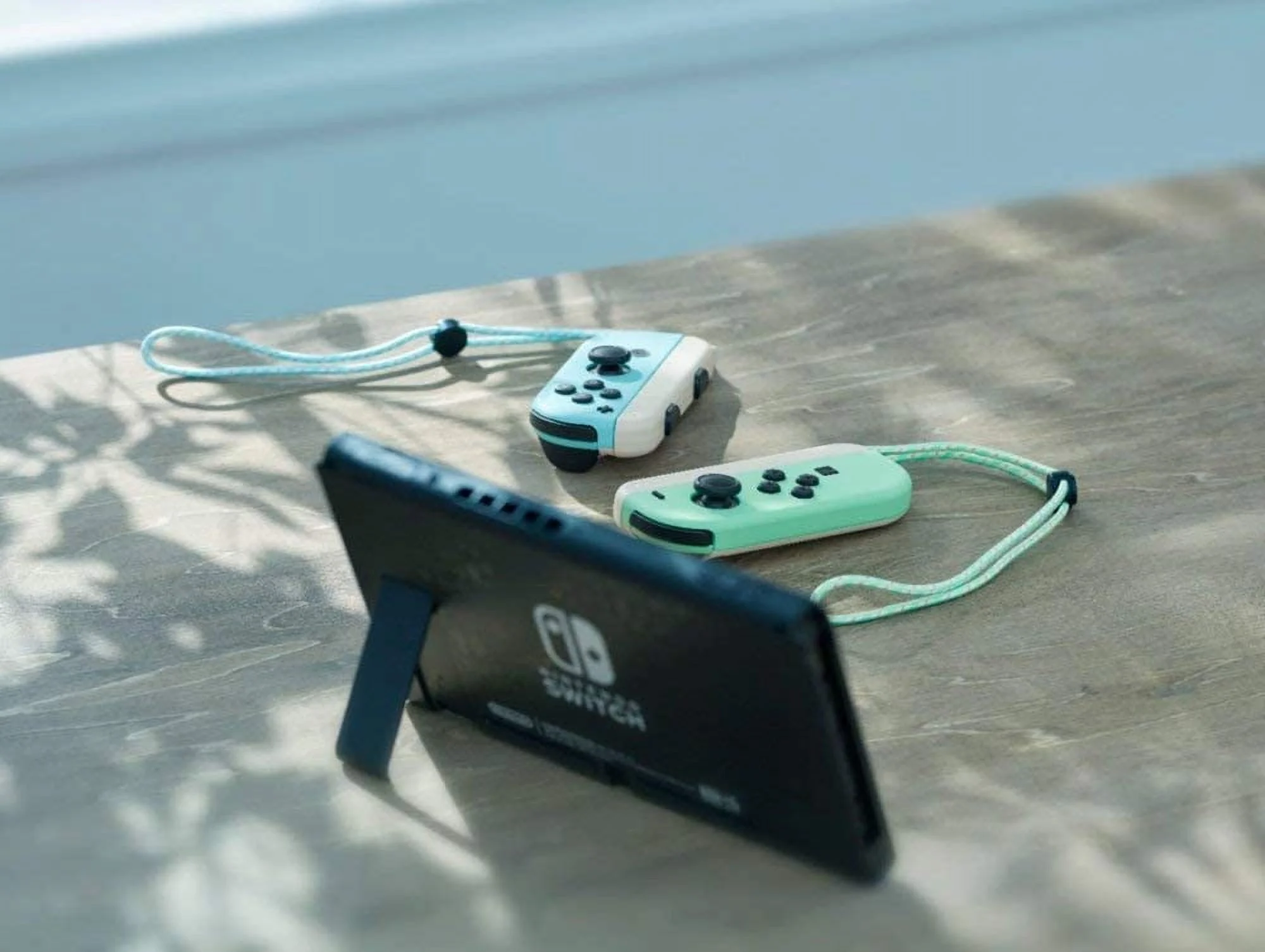 Nintendo Switch Animal Crossing: New Horizons Edition Jon-Con Console, 32GB Internal Storage, Bundle with Mario Golf: Super Rush & 10 in 1 Accessory Case