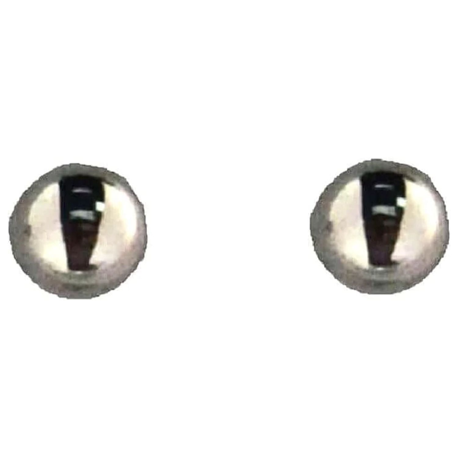 18K Solid White Gold 4mm Ball Covered Screwback Earrings