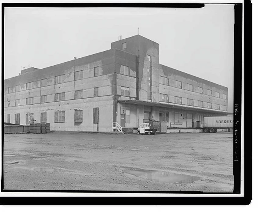 Historic Framed Print, Kodiak Naval Operating Base, General Storehouse, U.S. Coast Guard Station, Kodiak, Kodiak Island Borough, AK - 4, 17-7/8