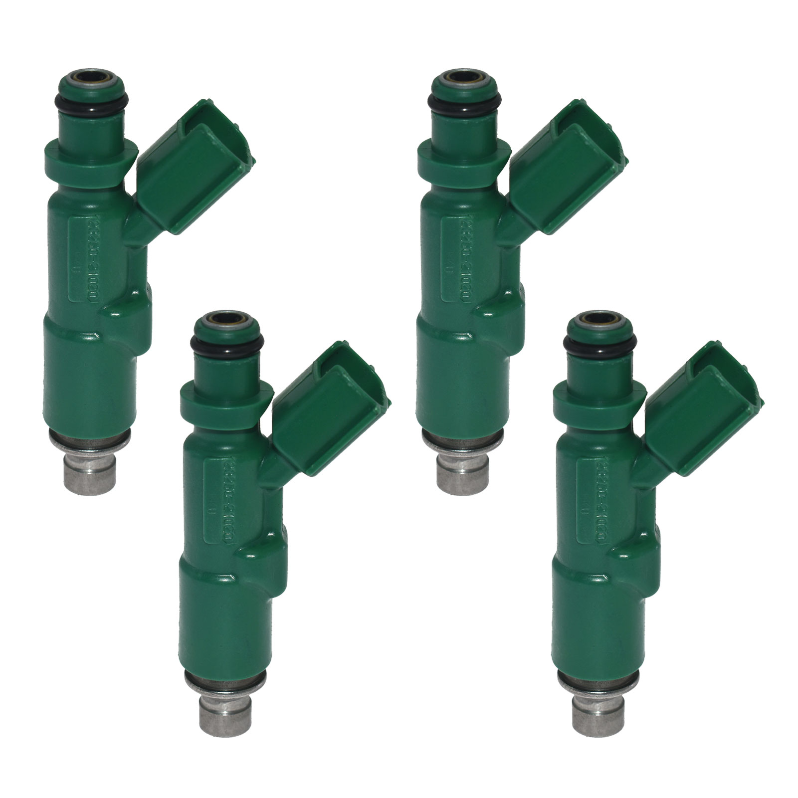 BMTBUY 4pieces Fuel Injectors Nozzles 12 Holes Engine for 2001-2009 Toyota Prius, 2000-2005 Toyota Echo, 2004-2006 Scion XB XA 842-12234 Green Color