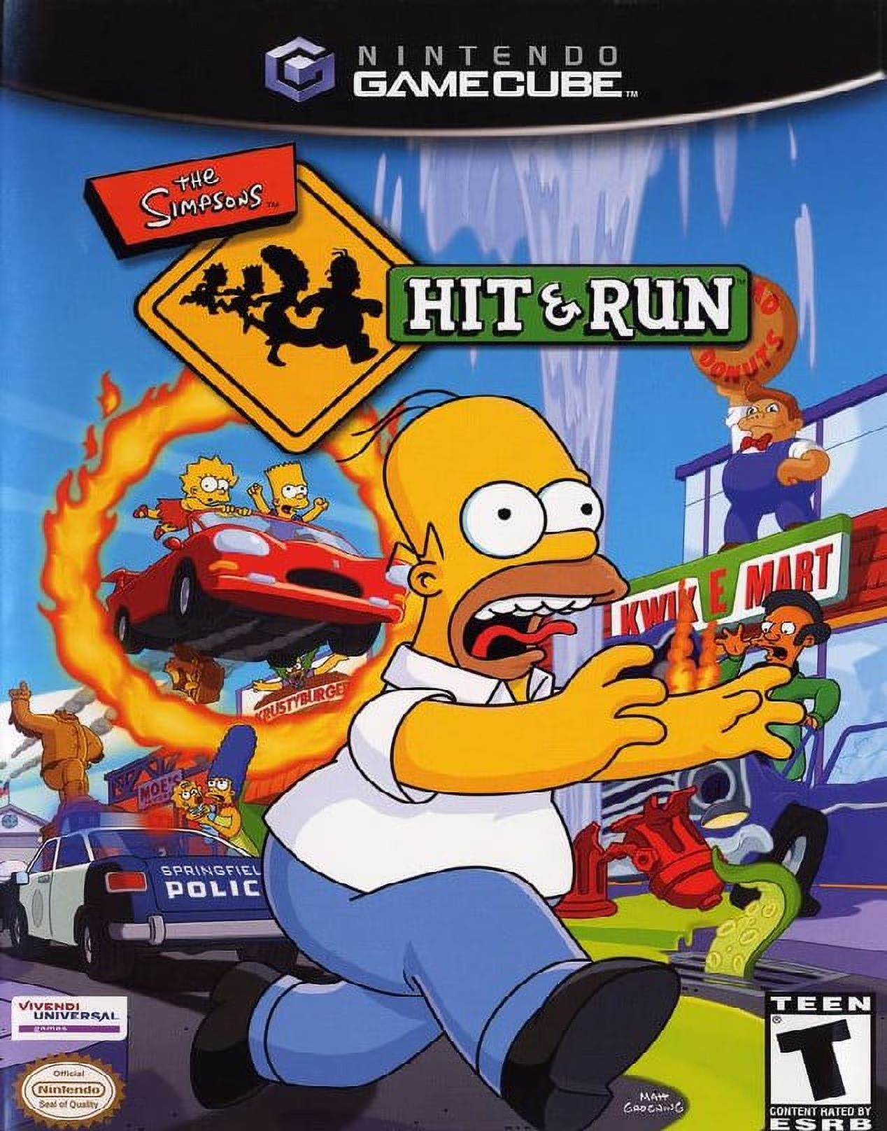 Restored The Simpsons: Hit & Run (Nintendo GameCube, 2003) (Refurbished)