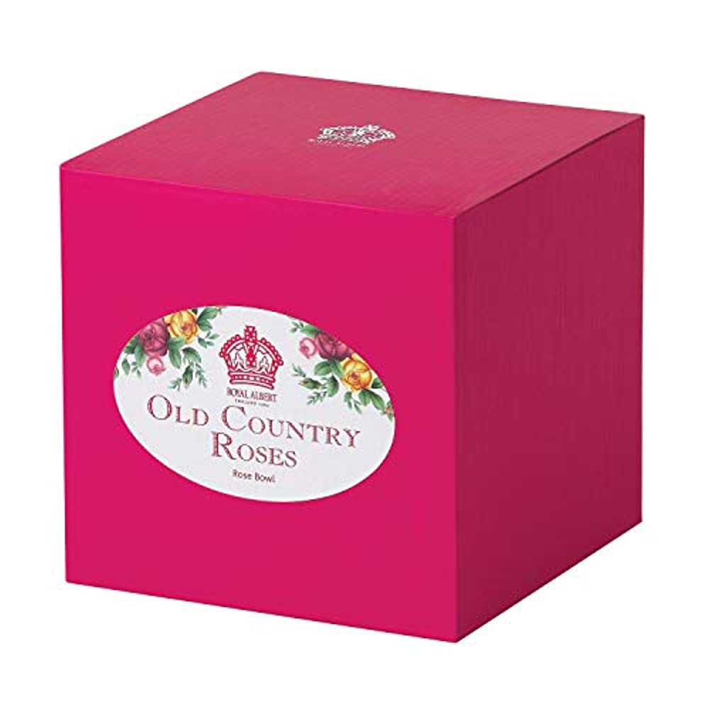 Royal Doulton Old Country Roses Rose Bowl/Arrangement Vase, 5.5-Inch, White