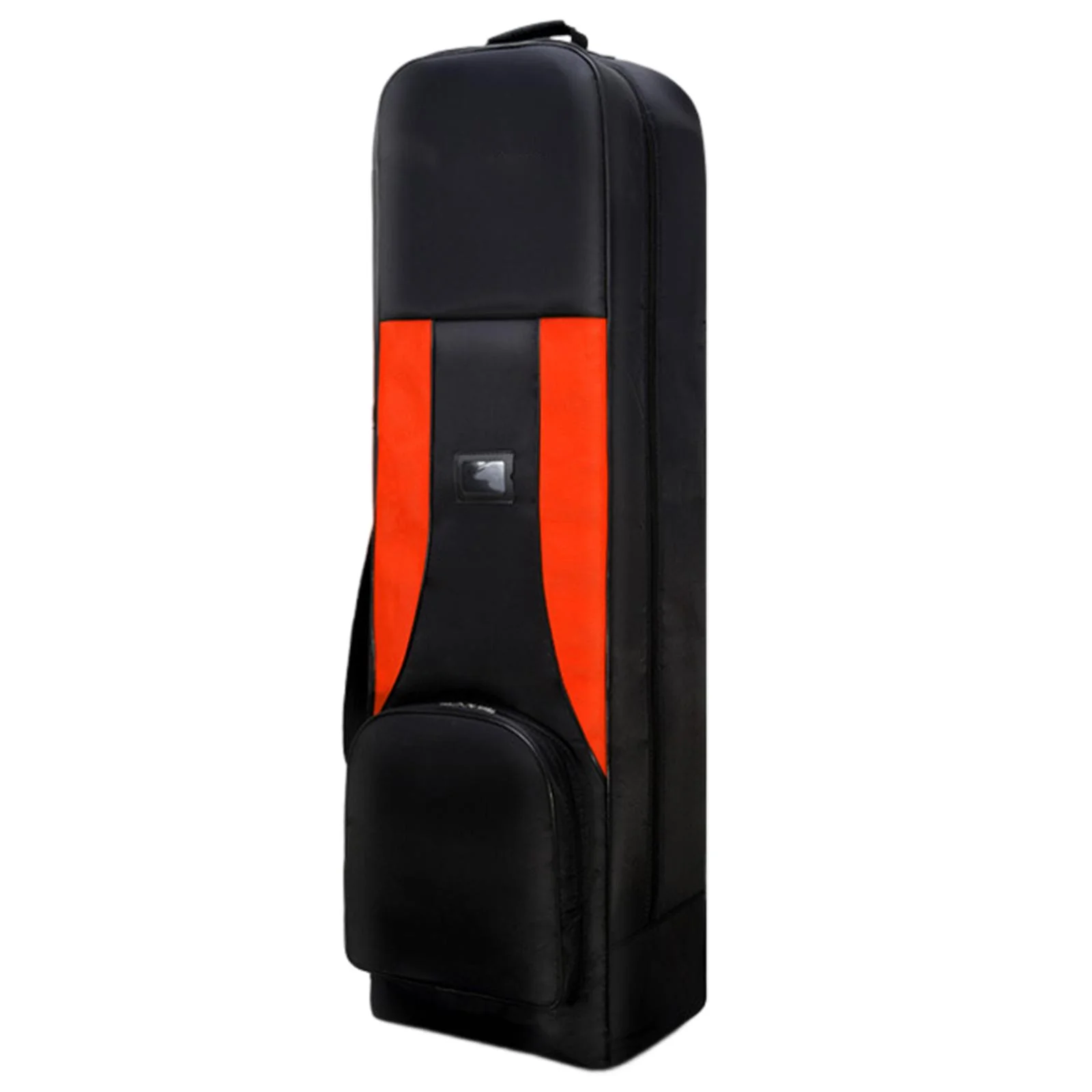 Bag Carry Bag with Wheels Hard Shell Top Foldable Padded Handles Detachable Travel Pouch Luggage Case for Sport Golfer Carrier Orange