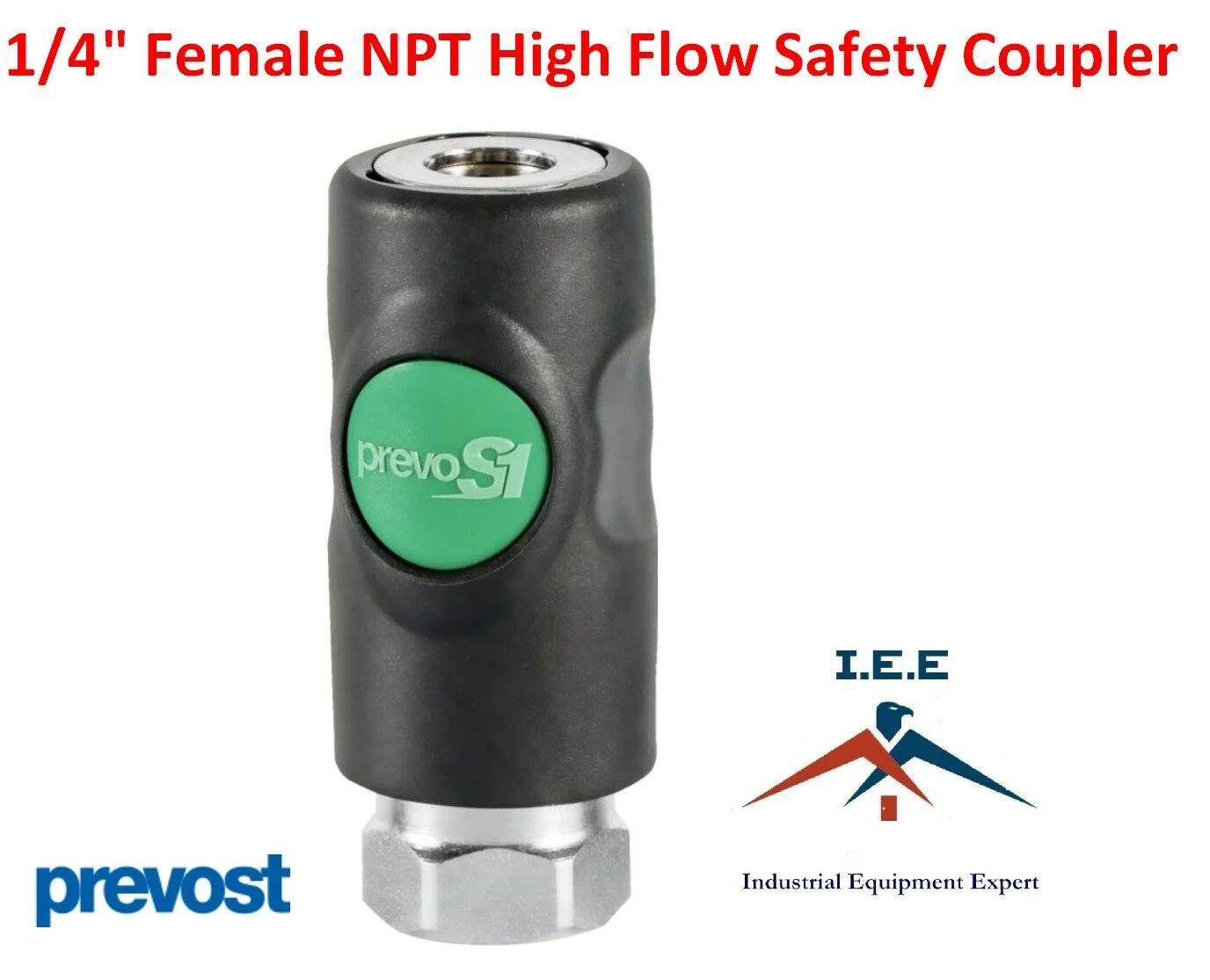 10 Pack Prevost Push Button High Flow Safety Air Coupler ESI 071201