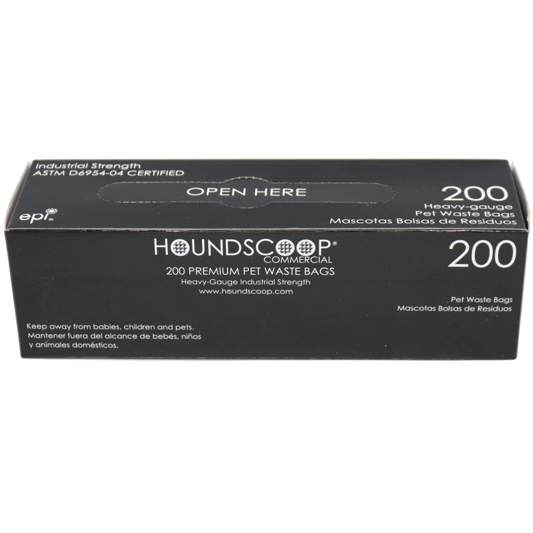 HOUNDSCOOP Case of 2000 Pet Waste Bags on Roll (10 Rolls of 200 Bags per roll)