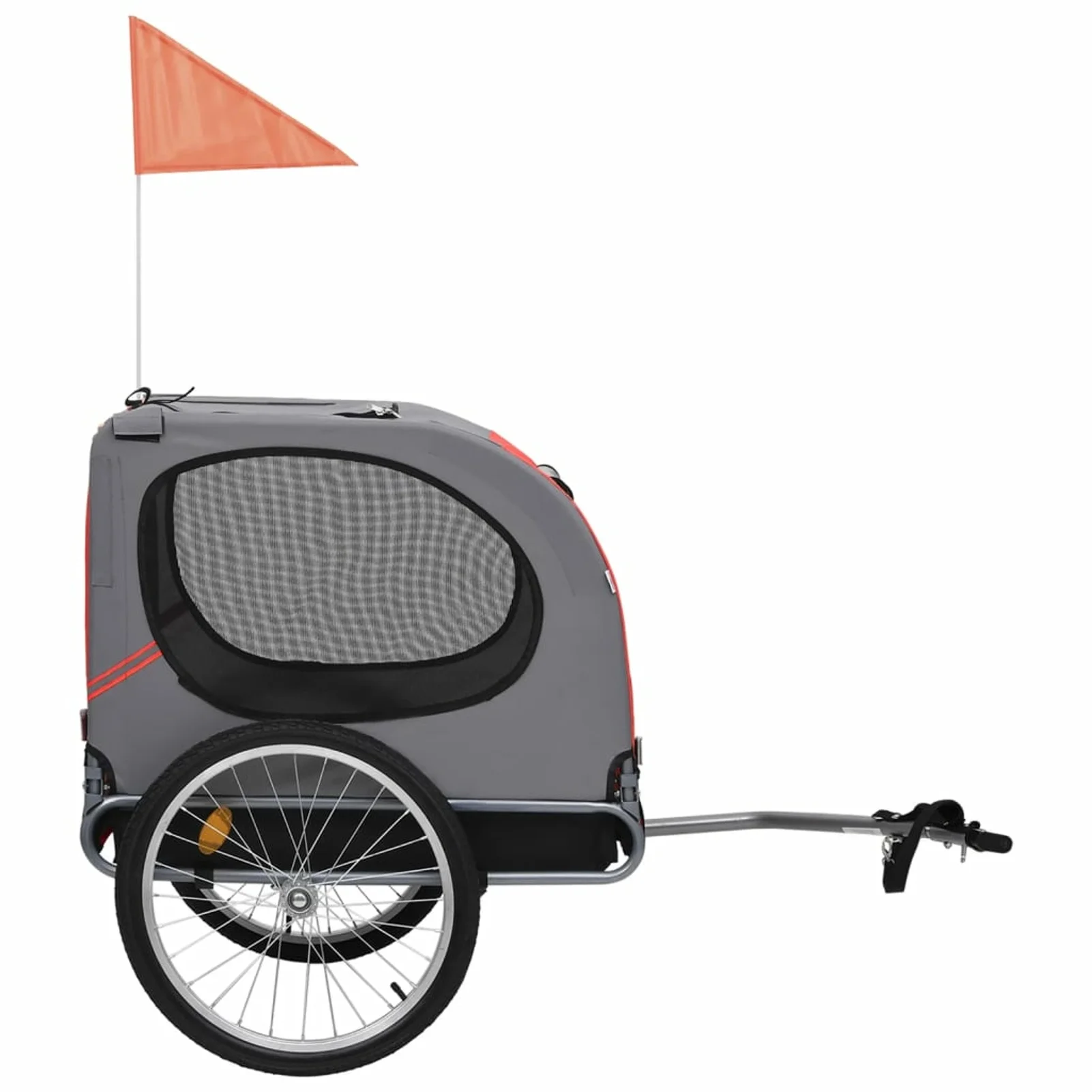Dog Bike Trailer Red and Black