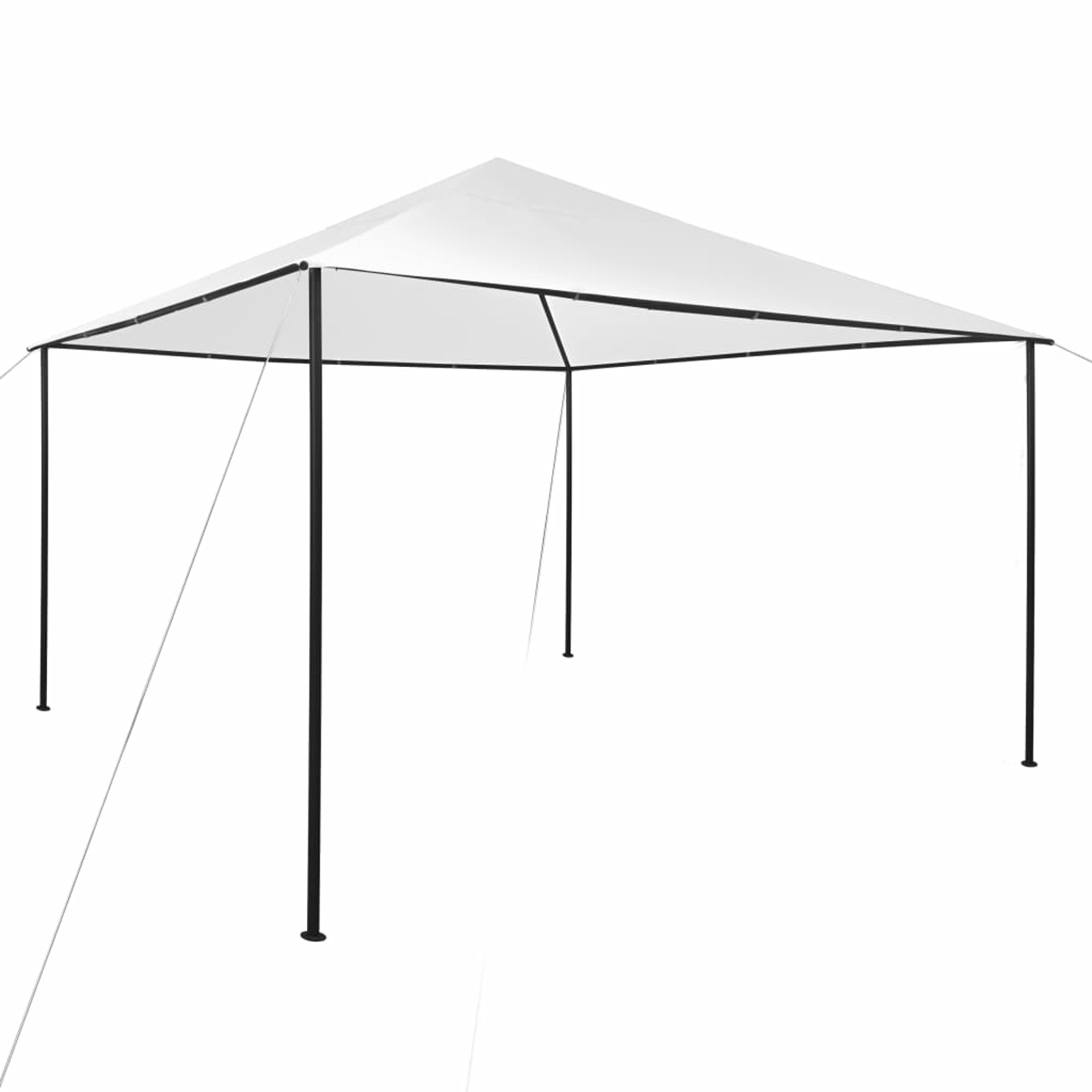 Anself Gazebo with Steel Frame Garden Canopy Tent Sun Shelter Wine for Patio, BBQ, Wedding, Party, Camping Trip, Festival Cater Events 157.5 x 157.5 x 106.3 Inches (L x W x H)