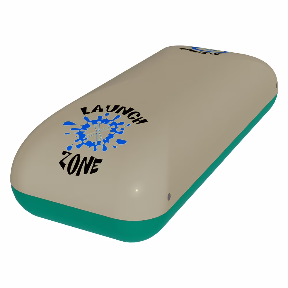 RAVE Sports 02090 Aqua Launch Northwood Lake Beach Water Trampoline, Green & Tan