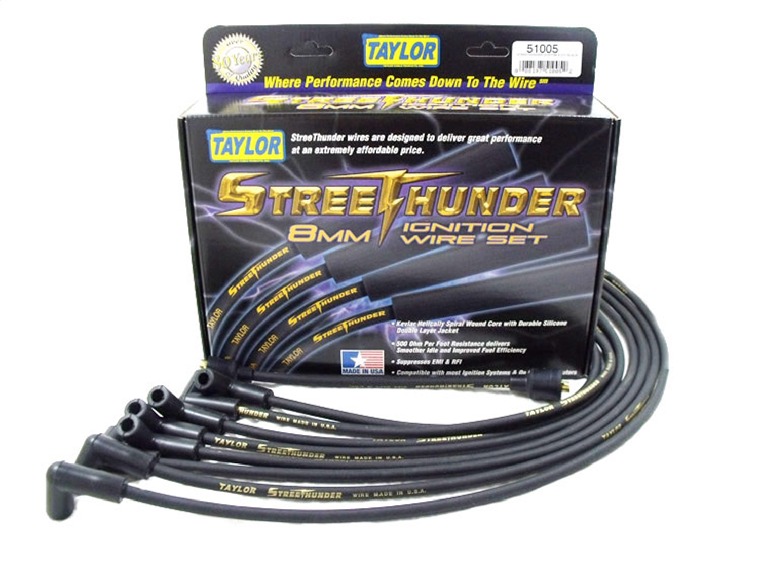 Taylor Cable 50053 Streethunder univ 8cyl 135 black