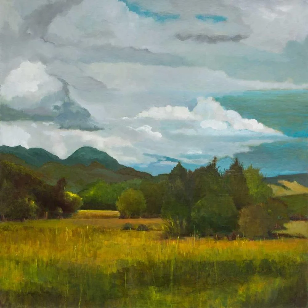 DAgostino, Judith 12x12 Black Modern Framed Museum Art Print Titled - Behind Luan Lodge