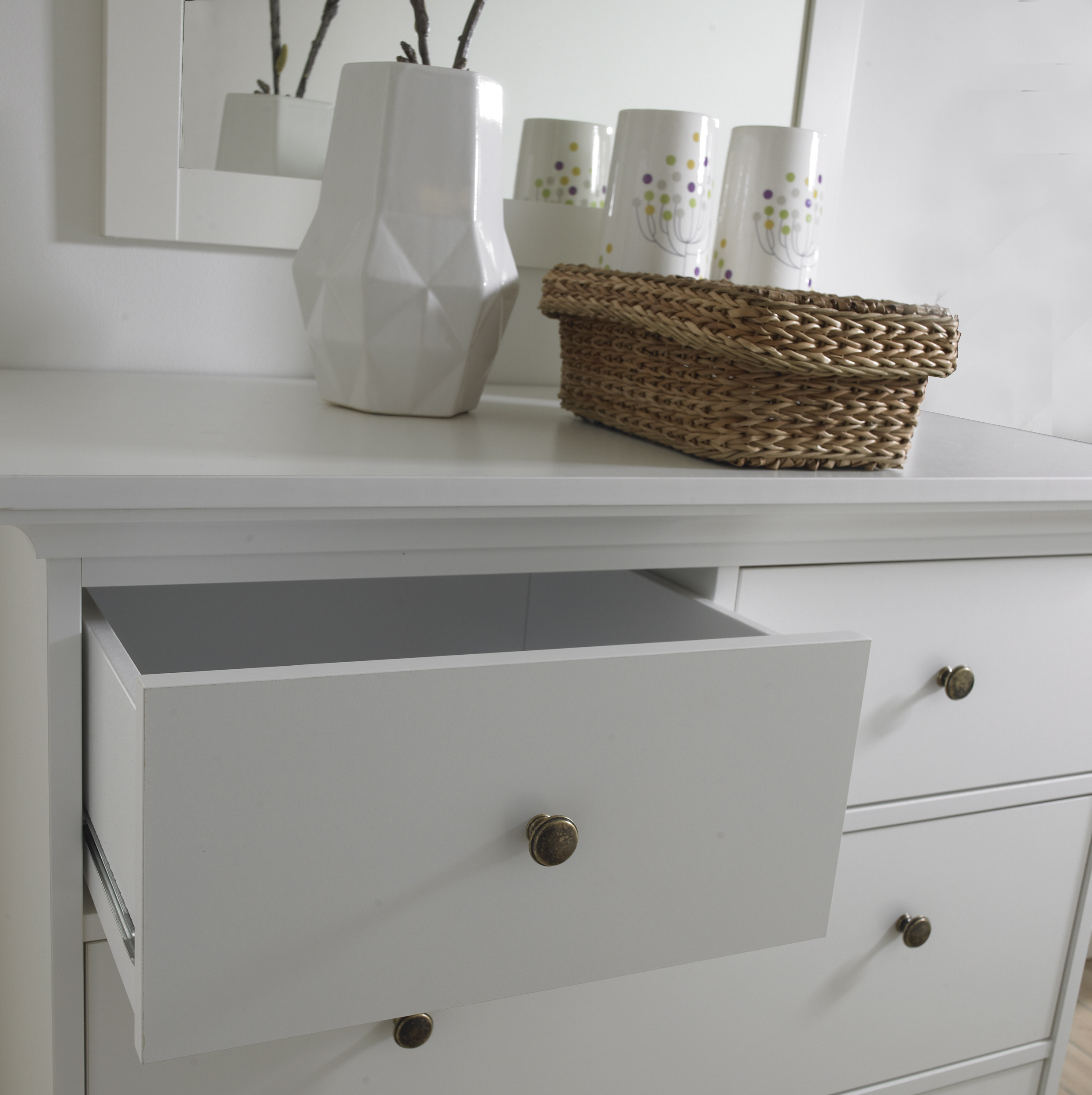 Maison Park 4 Drawer Chest, White