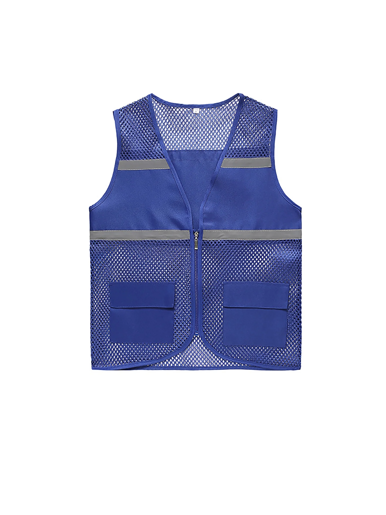 Niuer Ladies Breathable WorkWear Safety Vests Women Reflective High Visibility Vest Solid Color Work Mesh Hollow Fluorescent