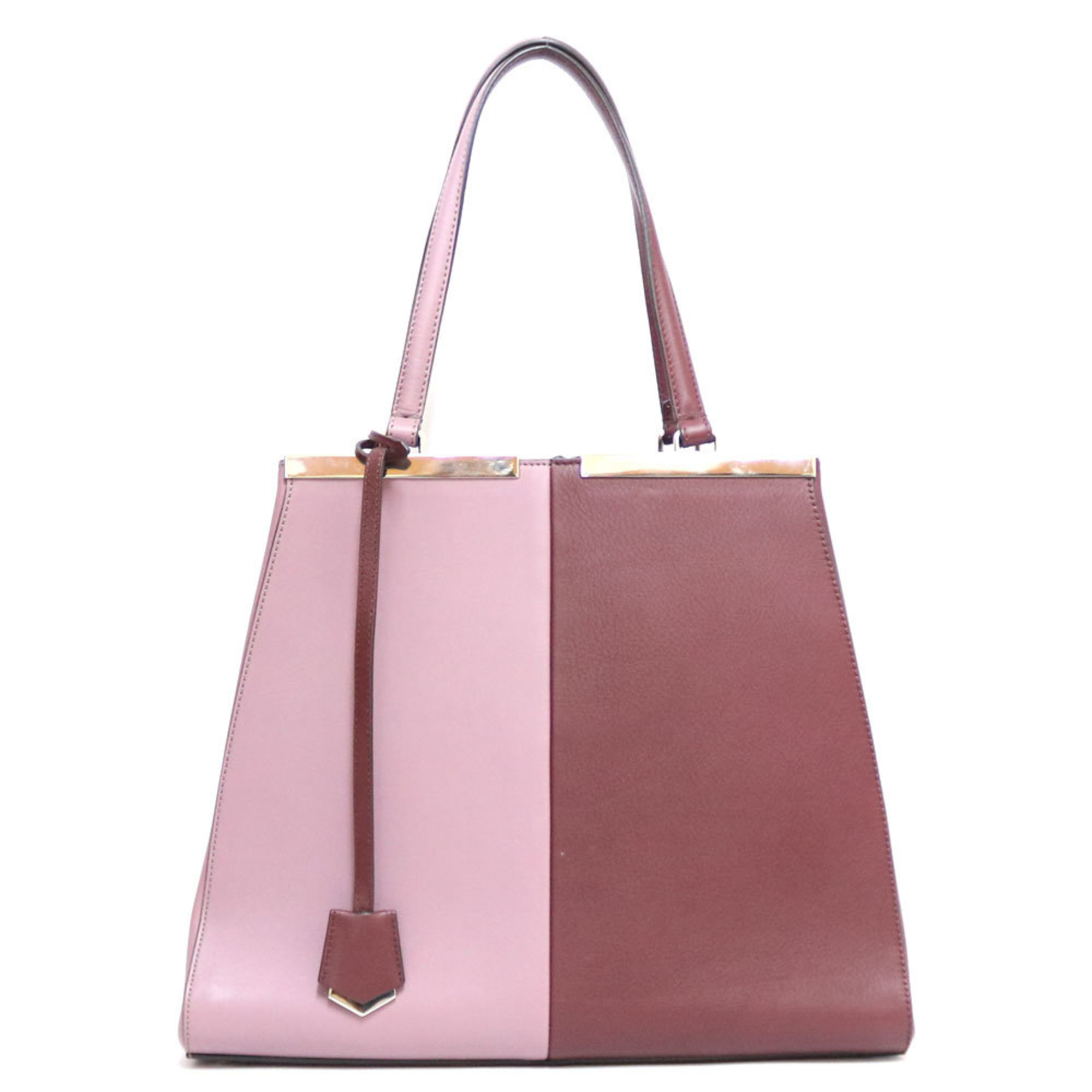 Pre-Owned FENDI Fendi Shoulder Bag Pink Women's Leather (Fair)