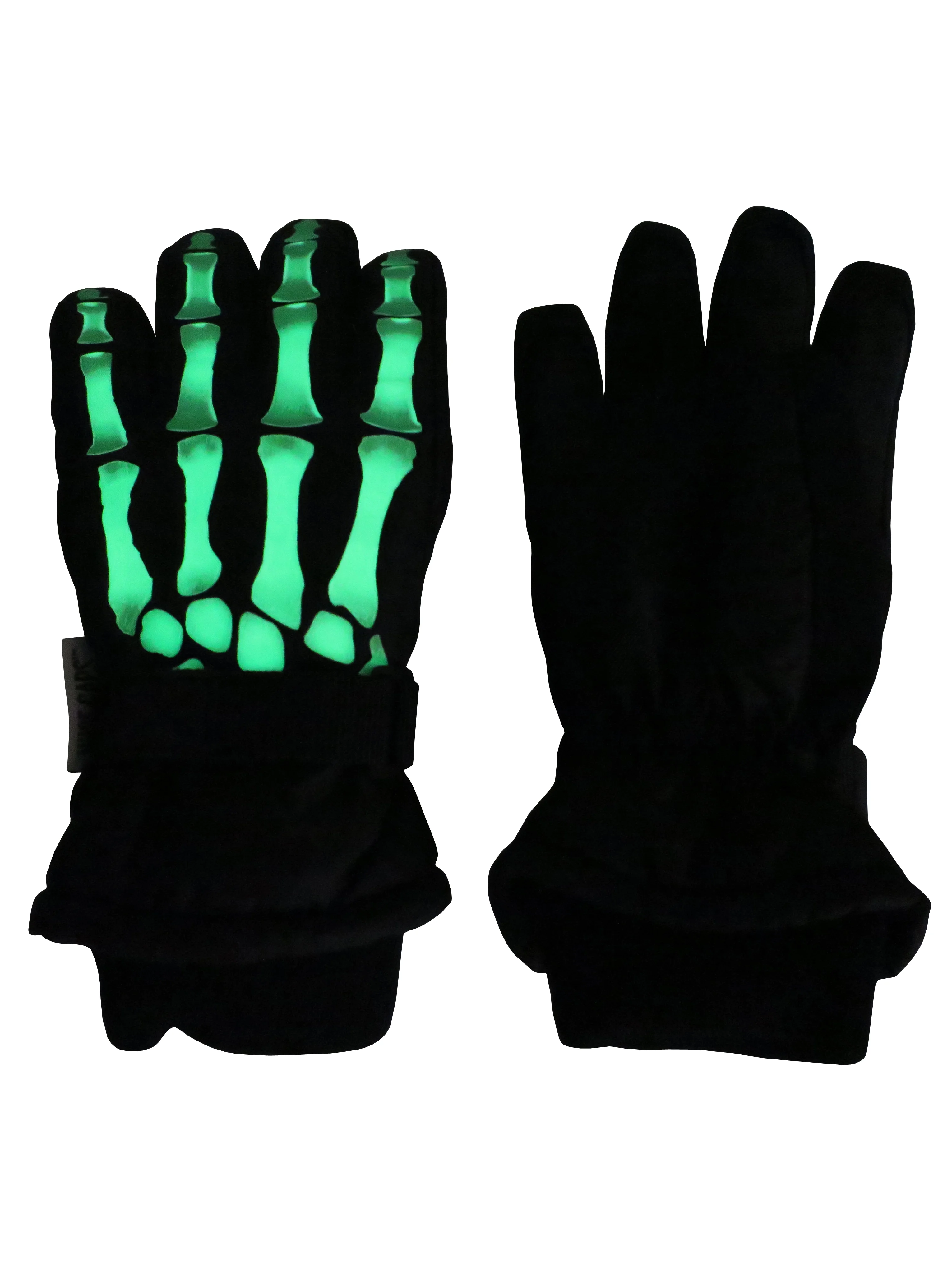 N'Ice Caps Kids Skeleton Print Waterproof Thinsulate Winter Snow Ski Skiing Gloves - Boys Girls Children