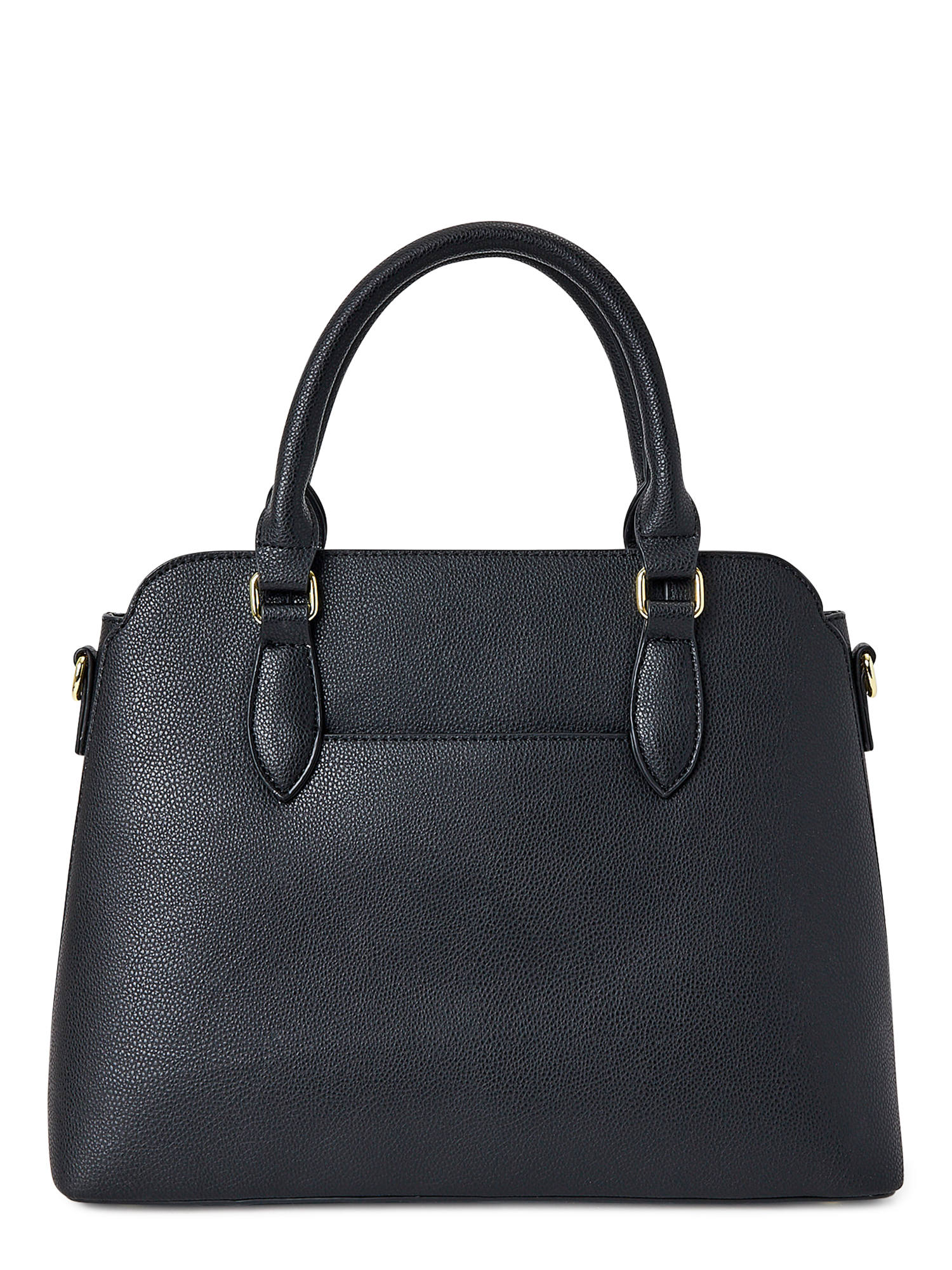 C. Wonder Women’s Adult Naomi Caviar Textured Satchel Bag Black