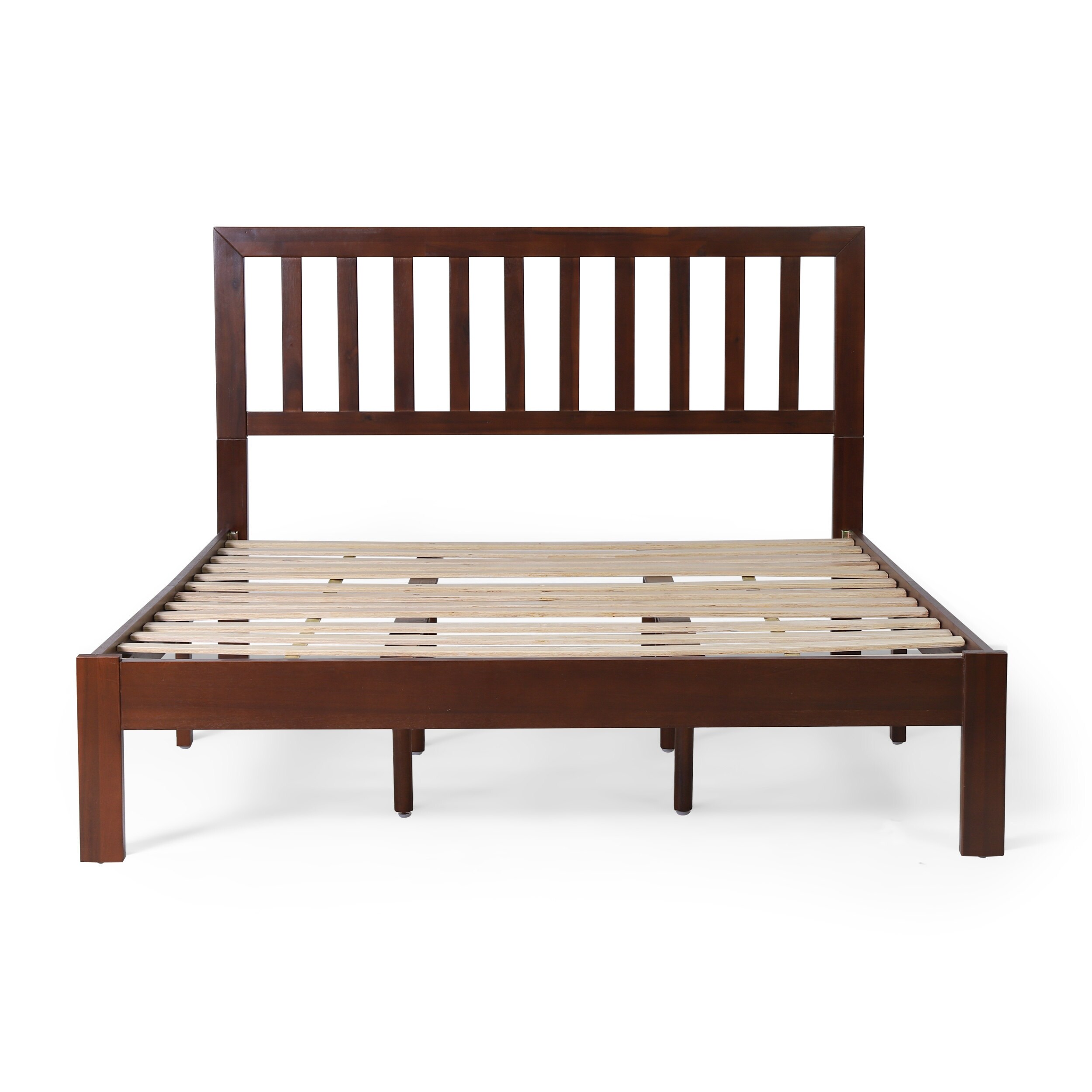 Christopher Knight Home Norgate Modern Farmhouse Acacia Wood Queen Bed Platform by  Dark Oak N/A