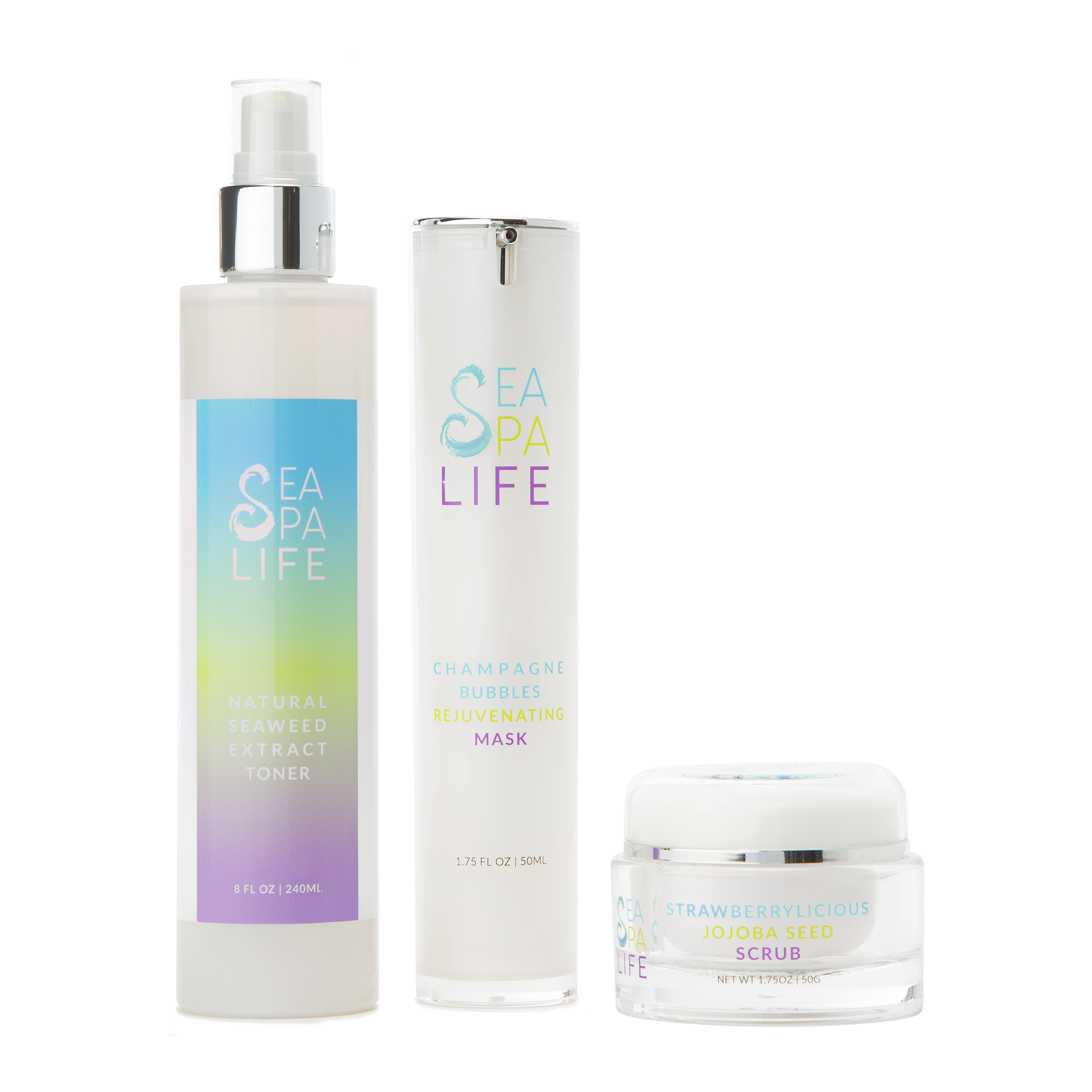 Sea Spa Life Natural Seaweed Extract Facial Toner,Balance,Hydrate, Remove Dirt and Oil Buildup, No Dyes, Facial Moisturizer, Alcohol Free, LARGER 8oz