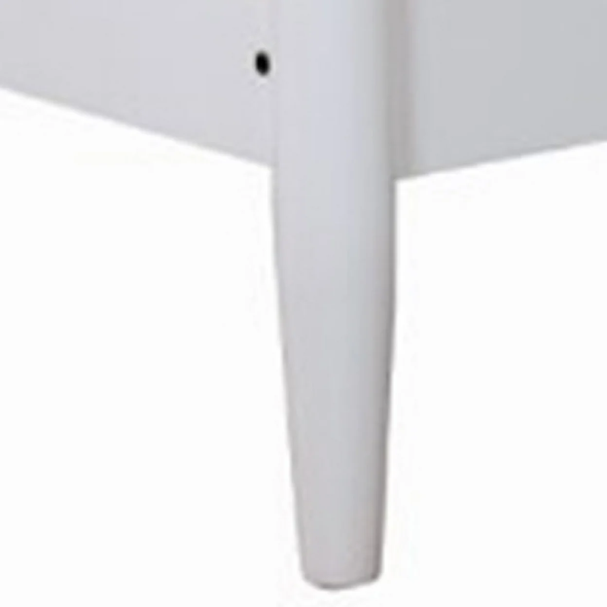 Wooden Eastern King Size Bed with Panel Headboard, White- Saltoro Sherpi