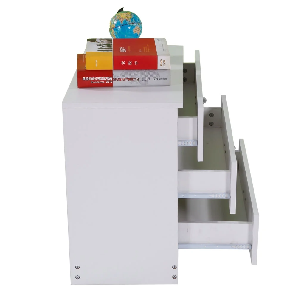 BMTBUY Modern Simple 3-Drawer Dresser White