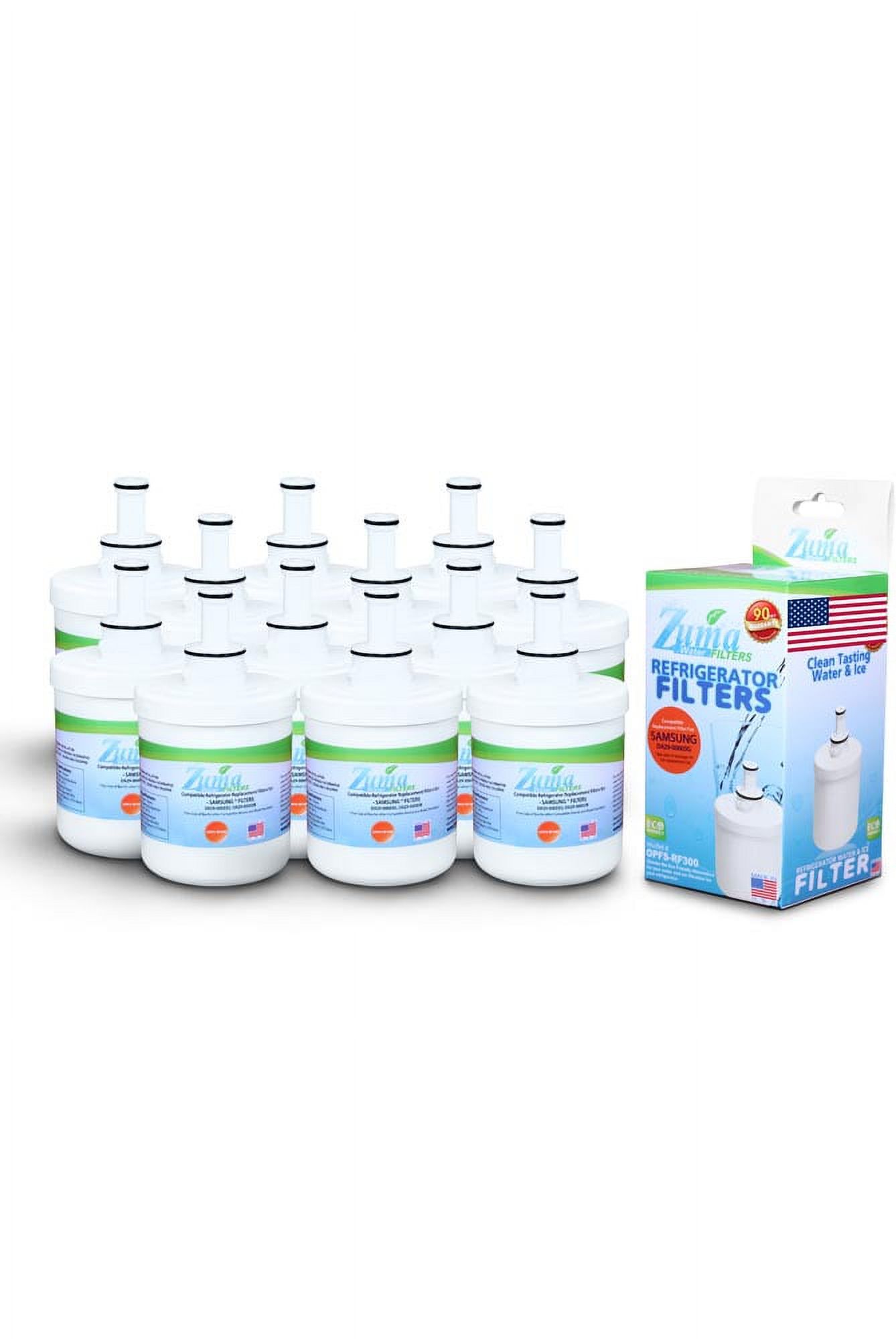 ZUMA Brand , Water and Ice Filter , Model # OPFS-RF300 , Compatible with Samsung® DA29-00003A-B - 12 Pack - Made in U.S.A.