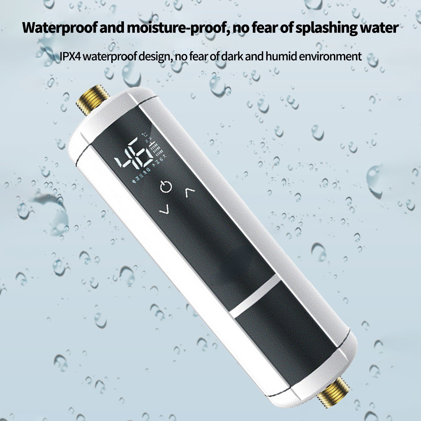 GLFILL Electronic Instantaneous Water Heater with Bathroom Shower Kit Mini Water Heater