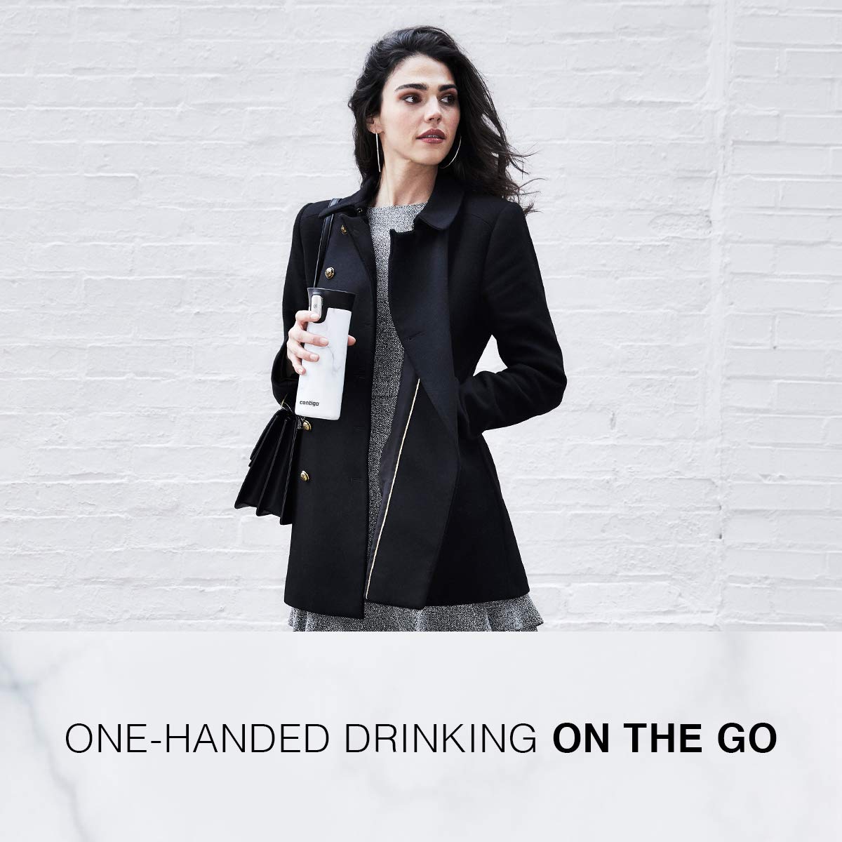 Contigo Stainless Steel Coffee Couture AUTOSEAL Vacuum-Insulated Travel Mug, 14 oz, Sandstone