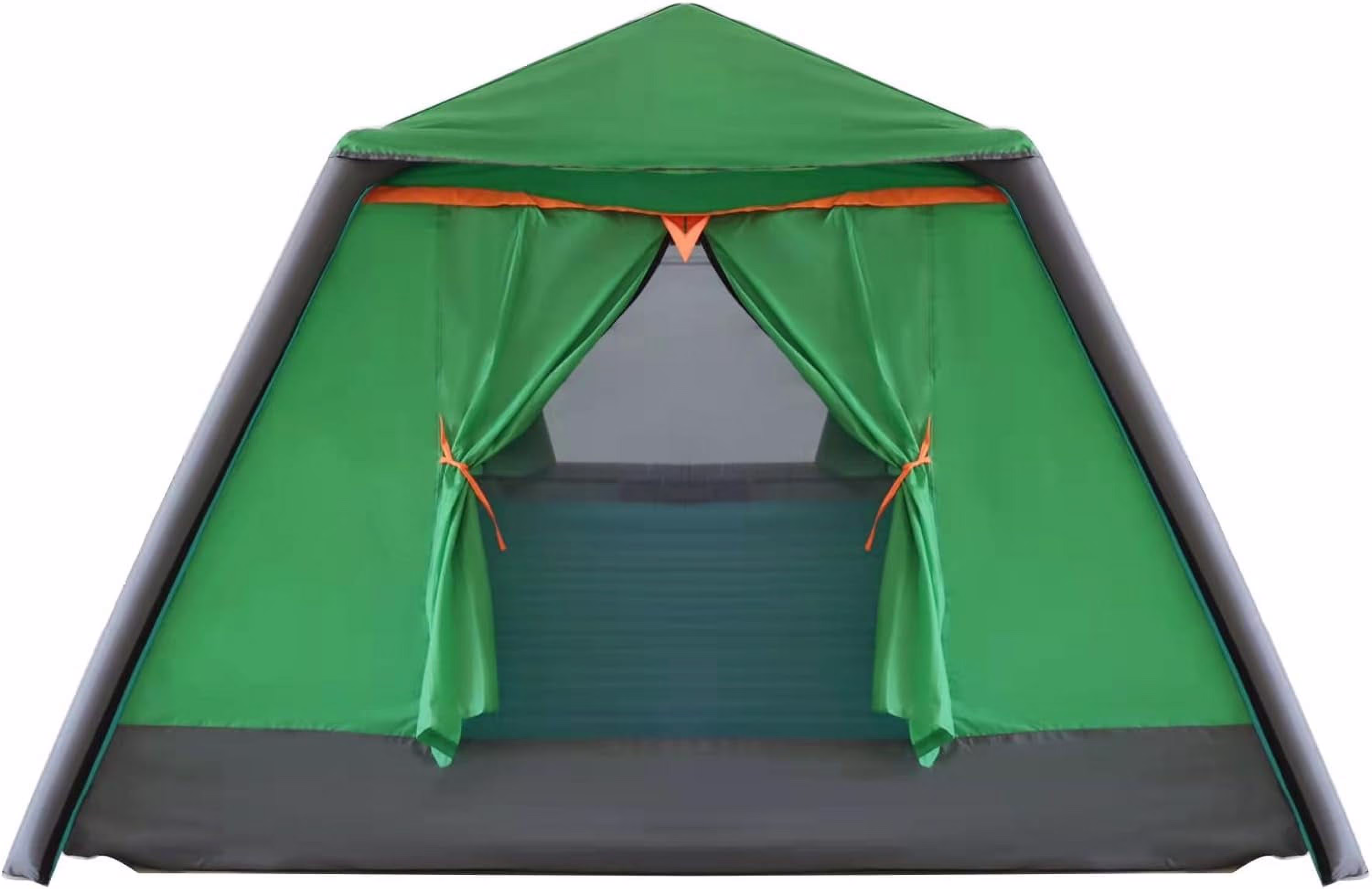 Inflatable Camping Tent Portable Waterproof Tent for Camping Canopy Shelter Screen Tent with Mesh for 4 Person,Green