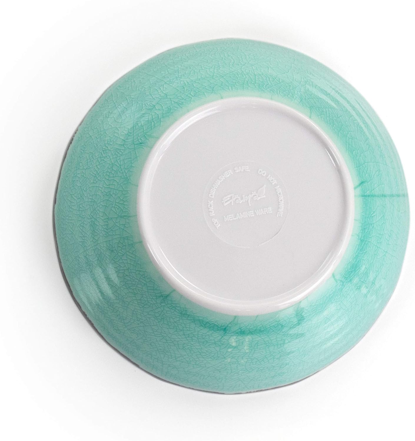 Lightweight Dinnerware Set, 12 Piece, Turquoise And Dark Trim