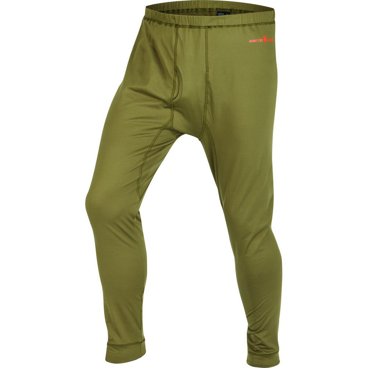 ArcticShield Men's Midweight Base Layer Hunting Bottom Green Winter Moss, Medium