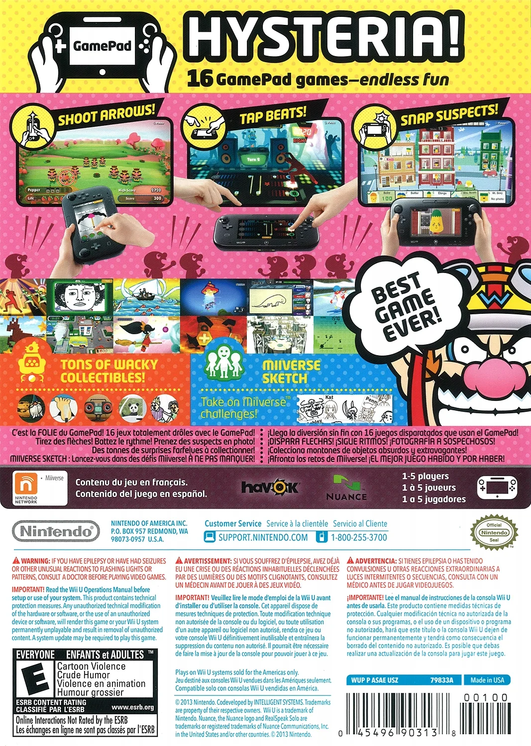 Game & Wario - Nintendo WII U (Used)