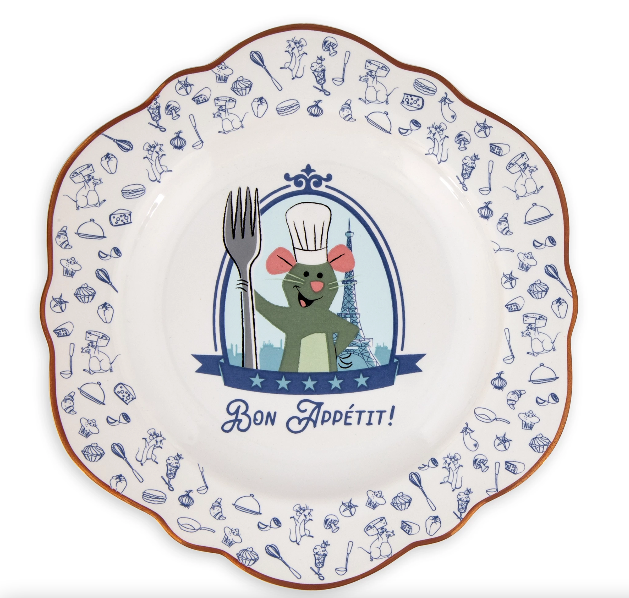 Disney Parks Epcot Remy Ratatouille Adventure Dessert Plate New