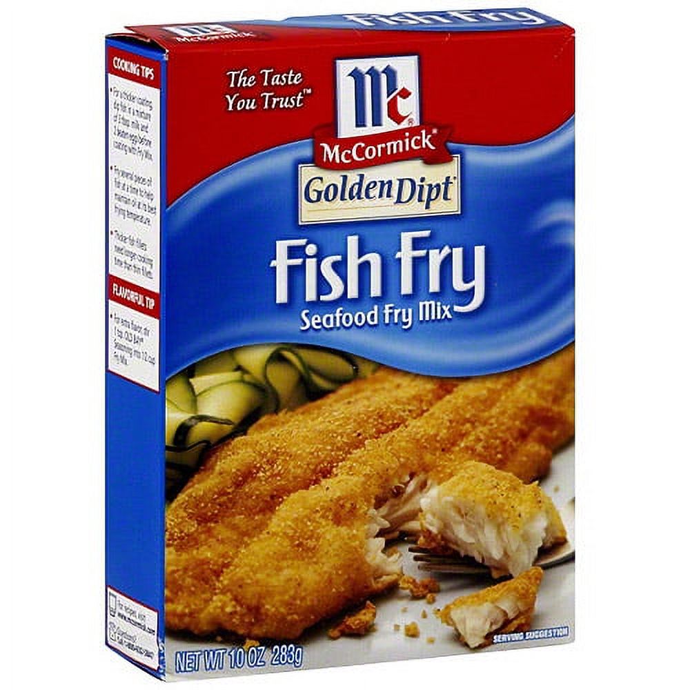Golden Dipt Fish Fry Seafood Fry Mix, 10 oz (Pack of 8)