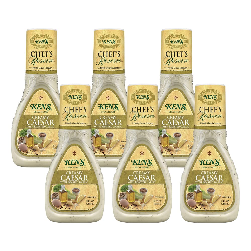 Chef's Reserve Creamy Caesar With Roasted Garlic Dressing (9 Fl (Pack Of 6))